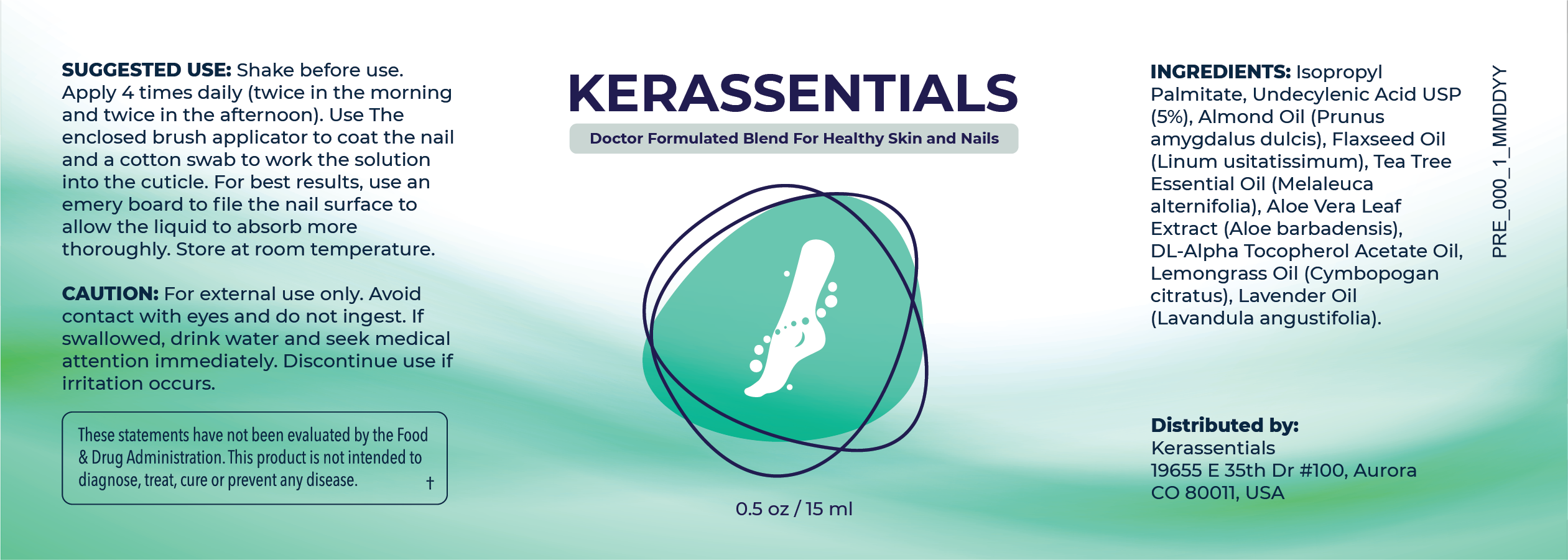 Kerassentials Supplement Facts